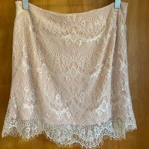 NWT Free People zoey lace mini skirt